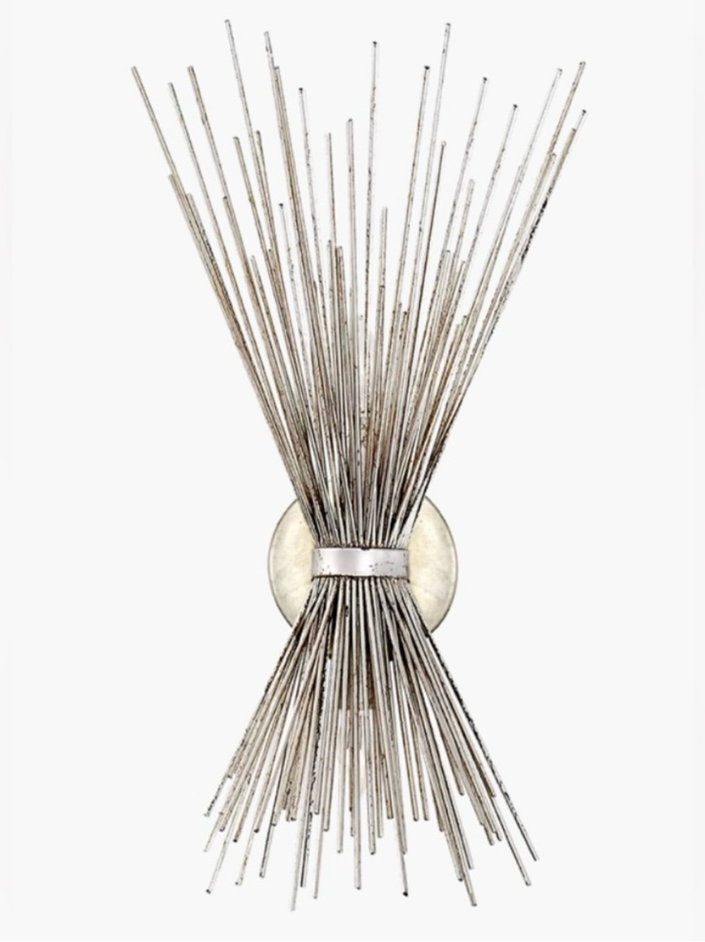 Visual Comfort/Kelly Wearstler Small Strada Sconce Brushed Silver